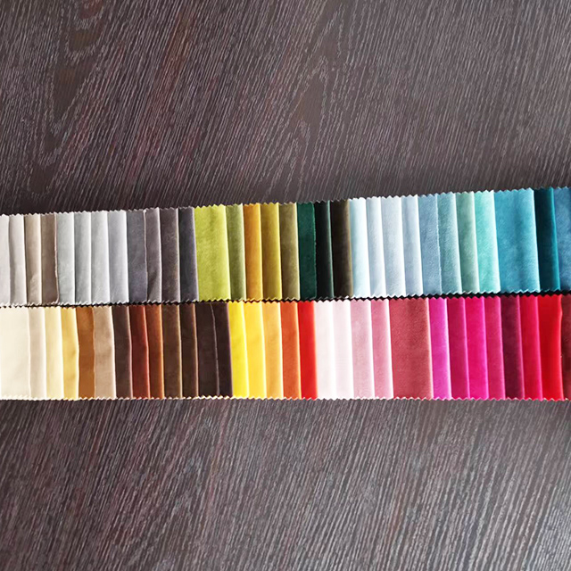 Hochwertiger Holland-Samt-Plüsch-Polsterstoff für Sofas, Regenbogenfarbe 